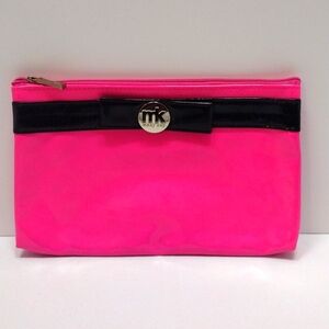 MK Mary Kay Pink Black Bow Cosmetic Makeup bag